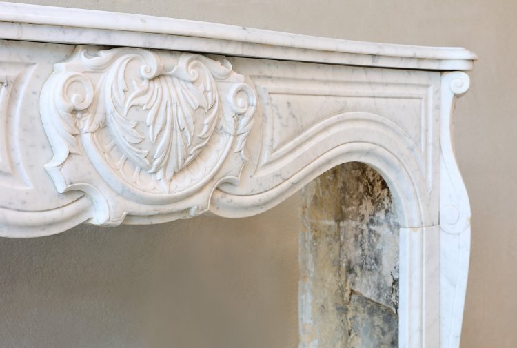 Louis XV style fireplace