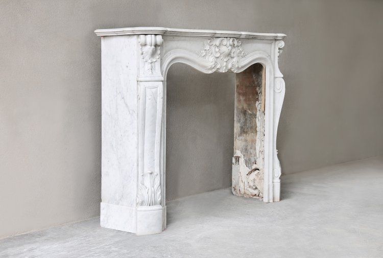 antiker carrara marmor kamin